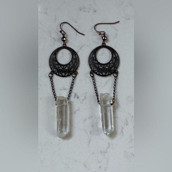 Boho Witchy Quartz Crystal Jewelry - Picture 2 of 3